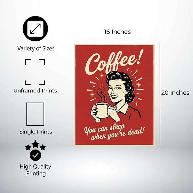 Lawrence Williams Designs Coffee Humor Poster - Image 2