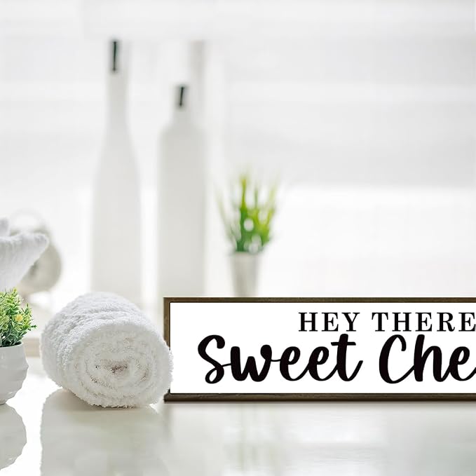 Funny Bathroom Sign, Hey There Sweet Cheeks Sign, Gag Gift, Bathroom Humor - Image 4