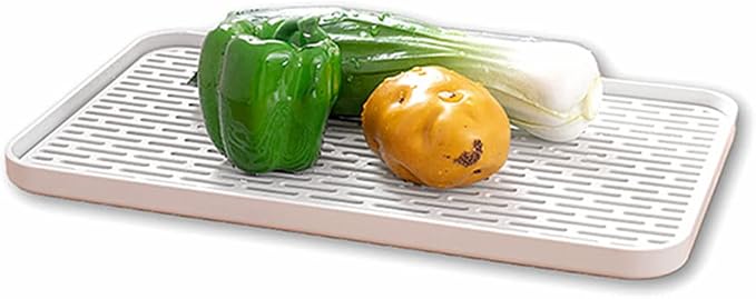 2Packs Serving Tray & Dish Rack & Flat Drain Board, Fruit Drain, Cup Drain - Image 5