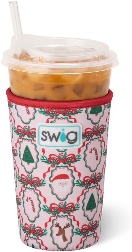 Swig Life Medium Iced Cup Coolie, Standard 22oz Iced Coffee Cup Insulator Sleeve by SwigLife