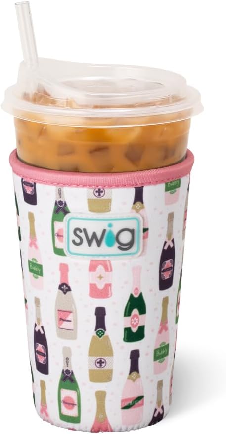 Swig Life Medium Iced Cup Coolie, Standard 22oz Iced Coffee Cup Insulator Sleeve by SwigLife
