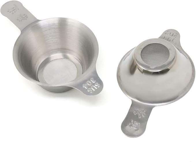 Honbay 2PCS Different Size 304 Stainless Steel Mini Strainer Fine Mesh Tea by Unknown