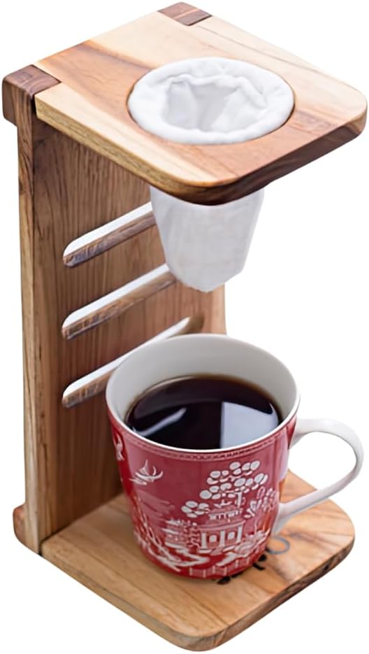 Chorreador Handmade Costa Rican Pour Over Coffee Maker — Wooden Stand - Image 5