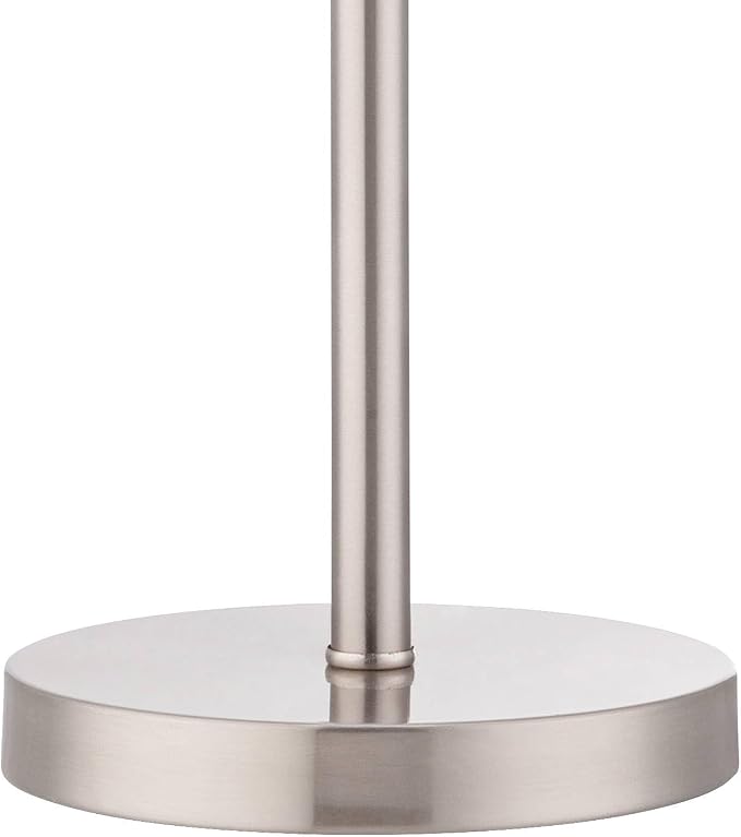360 Lighting Snippet 26" High Modern Accent Table Lamps Set of 2 Silver Brushed - Image 3