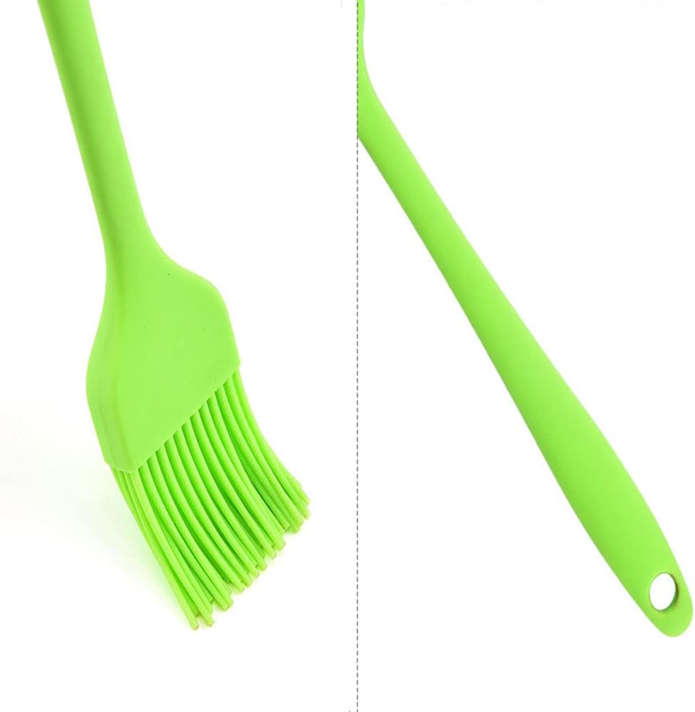 Silicone brush， BBQ/Pastry Basting Brushes,Silicone Cooking Grill Barbecue Baking Pastry Oil/Honey/Sauce Brush (7 PCS,blue)