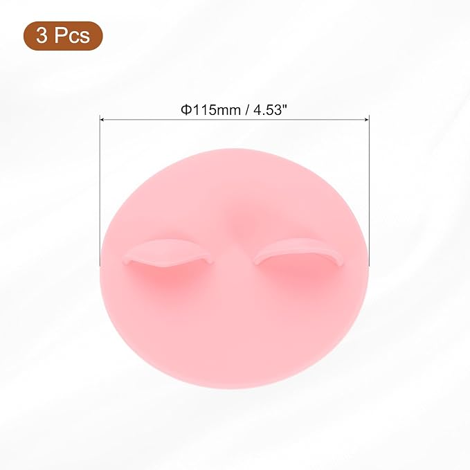 uxcell 3Pcs Silicone Cup Lids, 4.5 Inch Mug Cover Seal Cat Ear Silicone Cup - Image 2