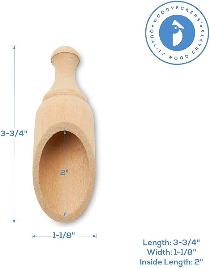 Small Coffee Scoop for Ground Coffee and Manuka Honey, Wooden 1 Tablespoon - Image 4