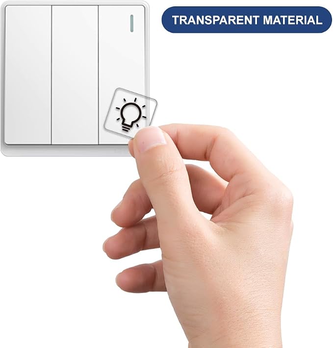 900 Pcs Light Switch Sticker Labels, 2 Styles Transparent Switch ID Stickers - Image 3