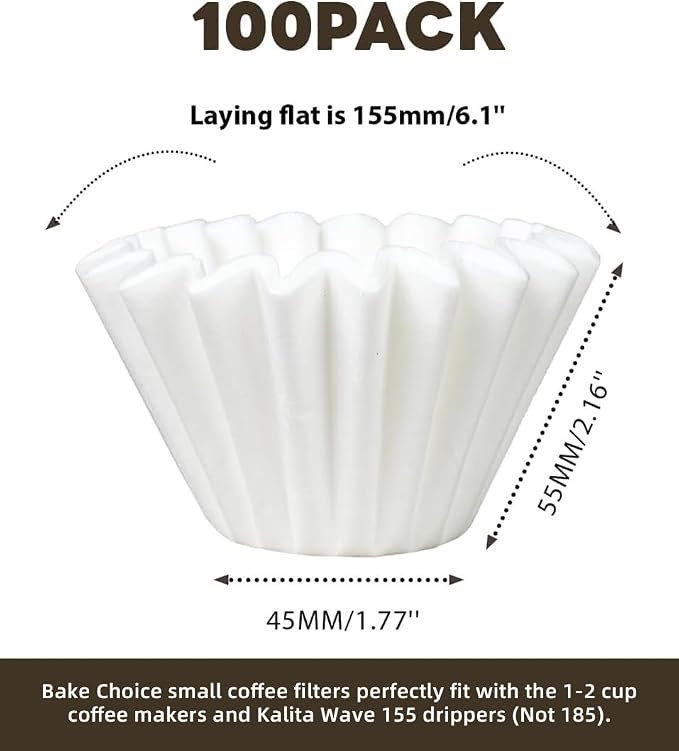 1-2 Cup Small Coffee Filters, Compatible - Image 2