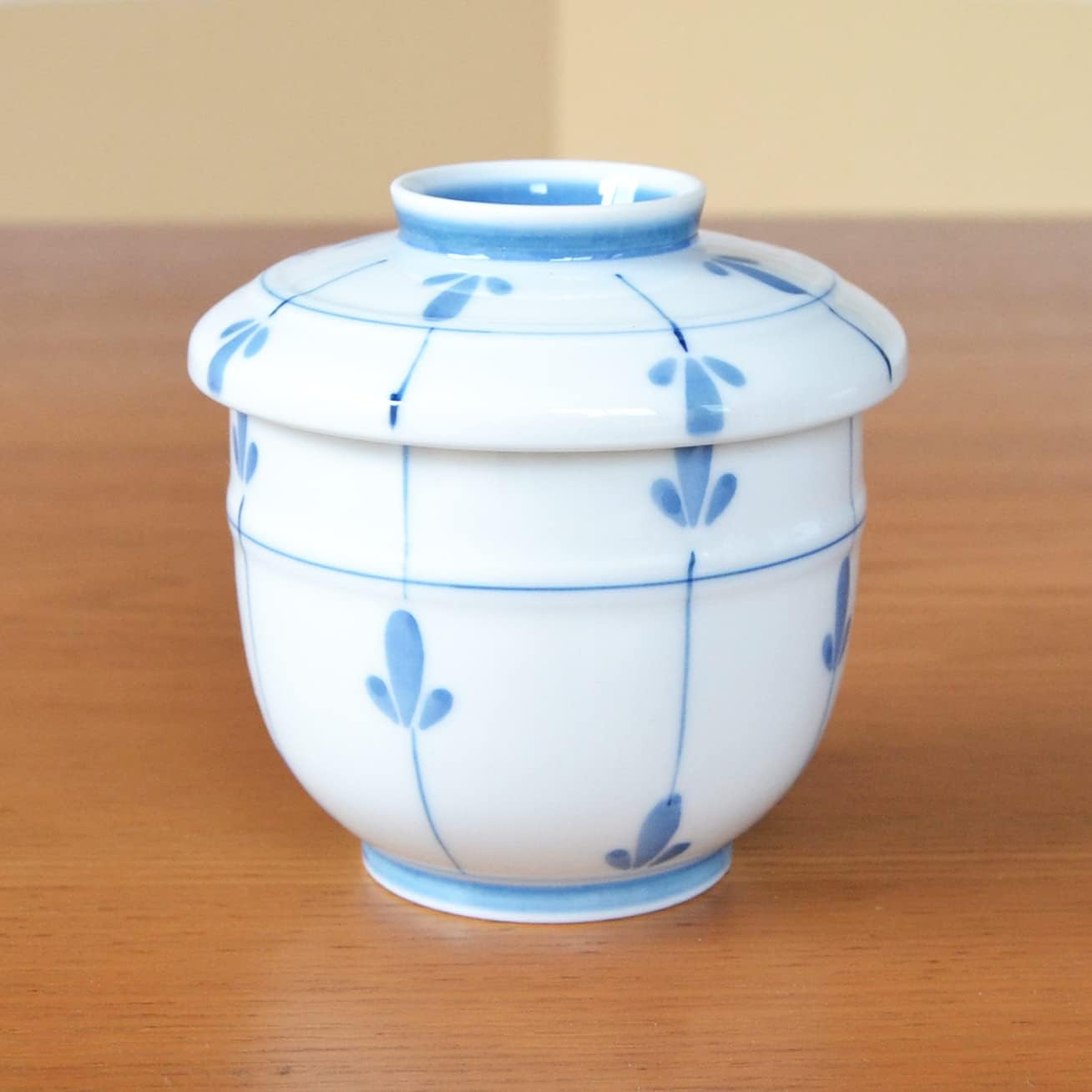 有田焼やきもの市場 Chawanmushi Cups with Lids Set of 2 Japanese Chawan Mushi Arita Imari ware Made in Japan Mebae