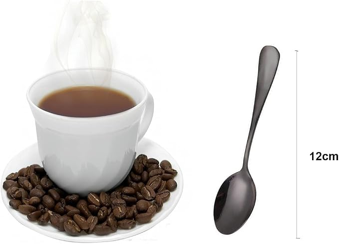 Demitasse Espresso Spoons, Mini Coffee Spoon, Stainless Steel Small Spoons - Image 2