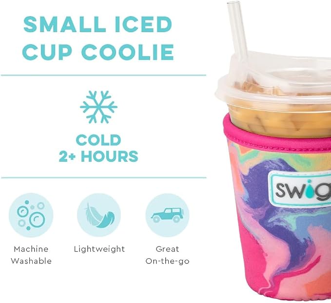 Swig Life Small Iced Cup Coolie, Standard 22oz Iced Coffee Cup Insulator Sleeve - Image 4
