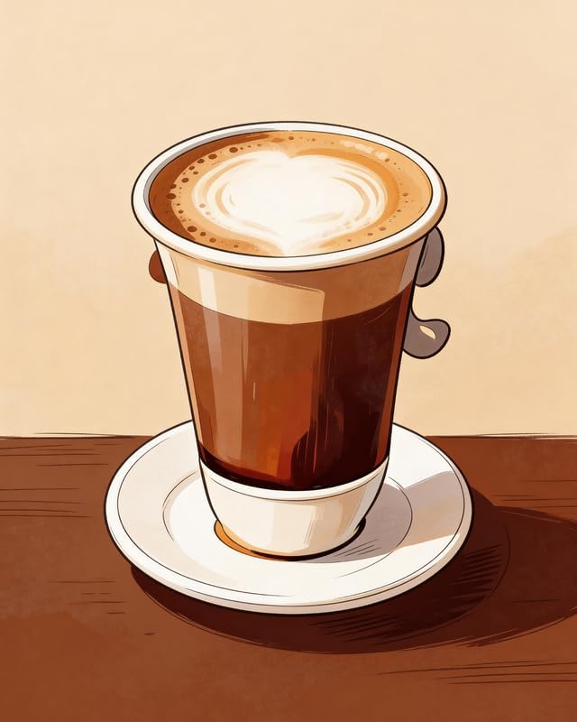 Lawrence Williams Designs Latte Coffee Poster by LawrenceWilliamsDesigns