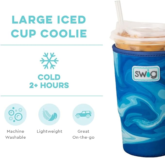 Swig Life Large Iced Cup Coolie, 30-32oz Iced Coffee Cup Insulator Sleeve - Image 4