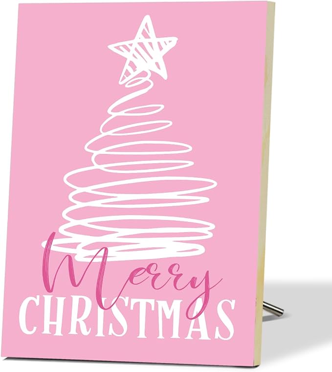 Christmas Tree Merry Christmas Signs by Unknown