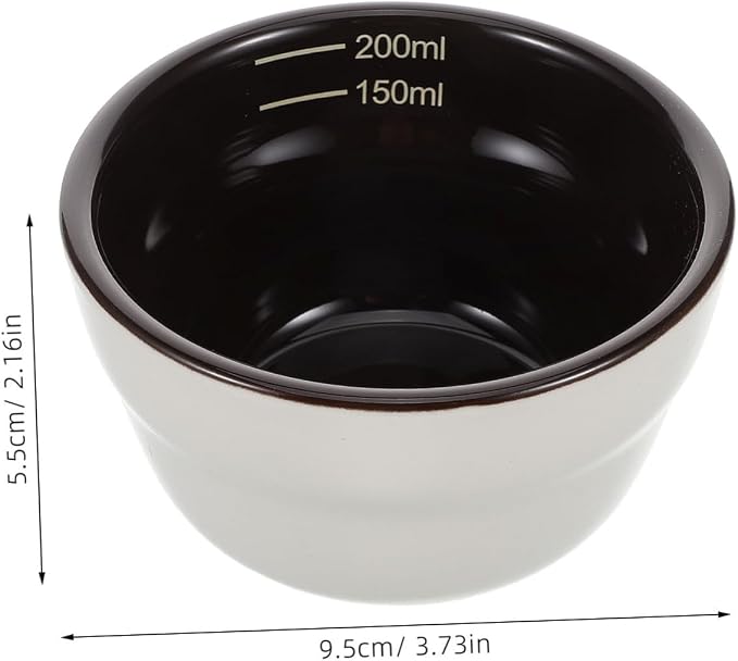 Porcelain Cupping Cup Ceramic Measuring Cup Coffee Beans Dosing Weigh Coffee - Image 2