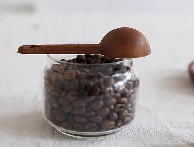 Coffee Scoop, CISHNOU Wooden Tablespoon Scoop Wooden Coffee Ground Spoon - Image 4
