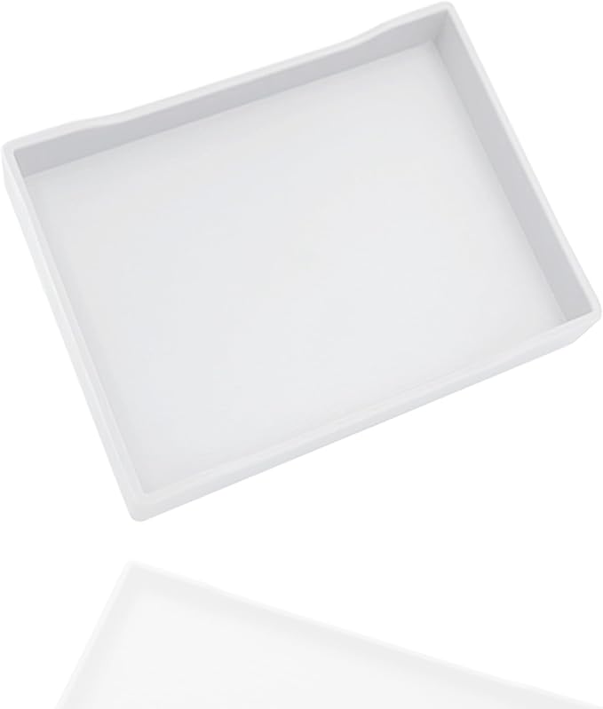 Small White Serving Tray | for Serving Accessory, Perfume or Display Use. by VCREATC-VCREATEFORCUSTOMER