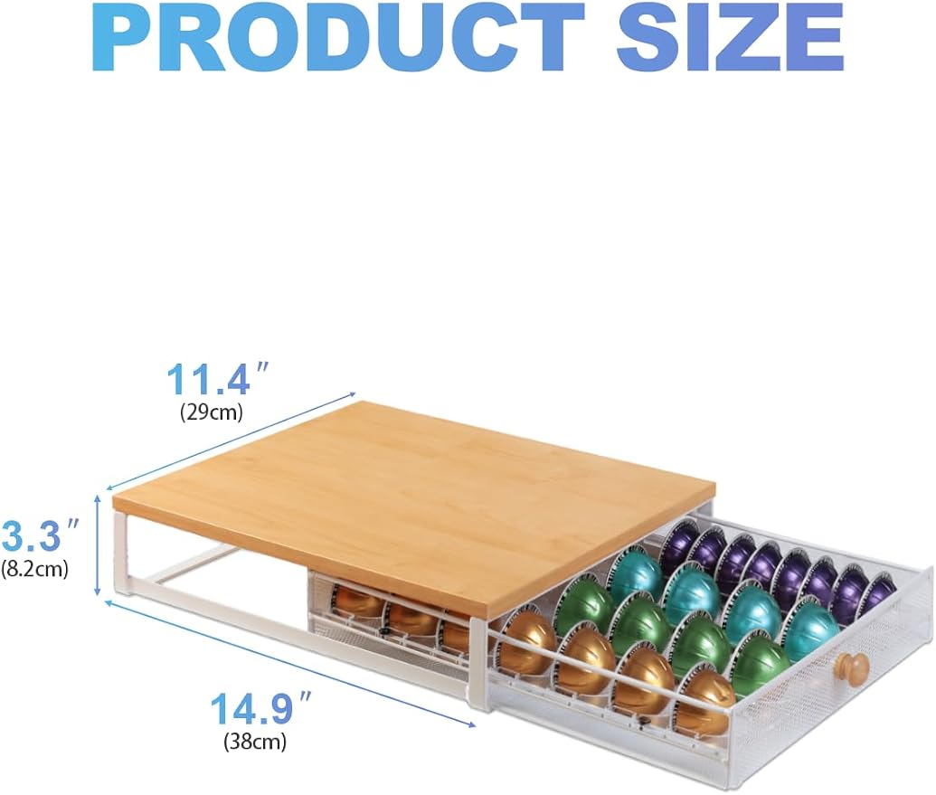 Sedegn Coffee Pod Holder Drawer Organizer Capsules Storage Organizer - Image 3