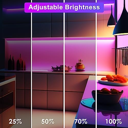 maylit Smart Under Cabinet Lights Plug in, Dimmable Mood Light - Image 3