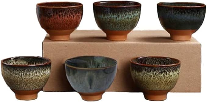 Better-Love 6PCS Handmade Ceramic Espresso/Tea/Sake Cup Gift Set by Better-Love