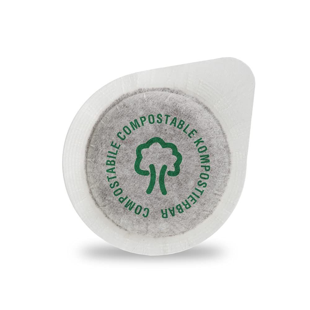 Caffè Borbone Espresso Paper Pods, Green Blend, Decaffeinated, Medium Roast ESE Pods, Authentic Italian Espresso - 50 Count