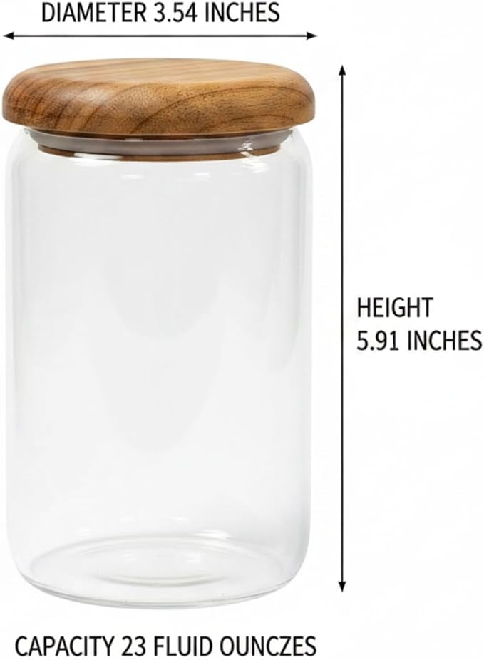 4-Pack 23 fl oz Wide Mouth Mason Jars - Image 5