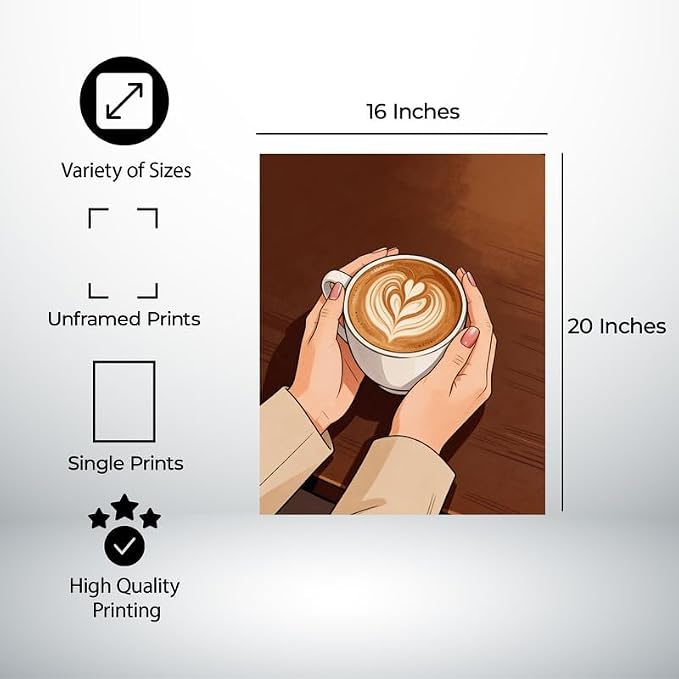 Lawrence Williams Designs Latte Art Coffee Poster - Image 2