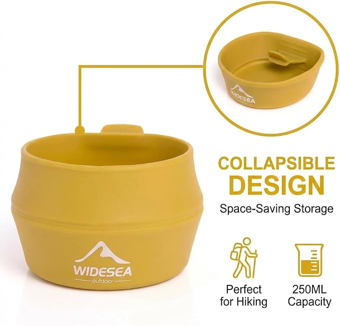 widesea Portable French Press Coffee Maker Set - 750ml Camping Coffee Cup - Image 4