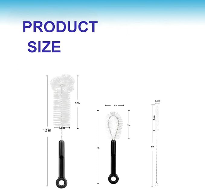 3 Pack Bottle Cleaning Brush Set - Image 6