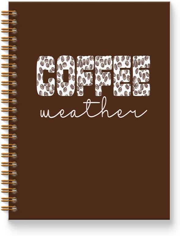 Coffee Weather Notebook Journal 5.5x8.3, Coffee Lover Gifts Journal by Unknown