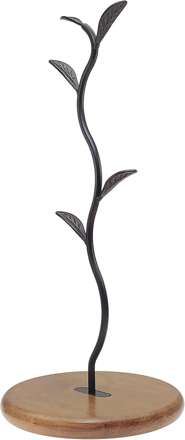 Coffee Mug Holder Tree Rack for Counter, Leaf Shaped Tea Cup Mug Holder Stand - Image 2