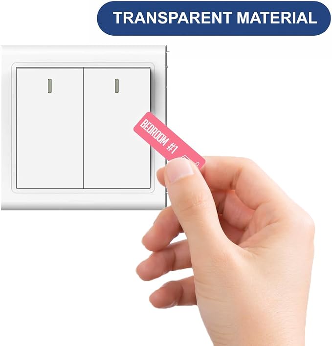 250 Pcs Home Room Area Classification Sticker Labels, 25 Designs Colorful - Image 3