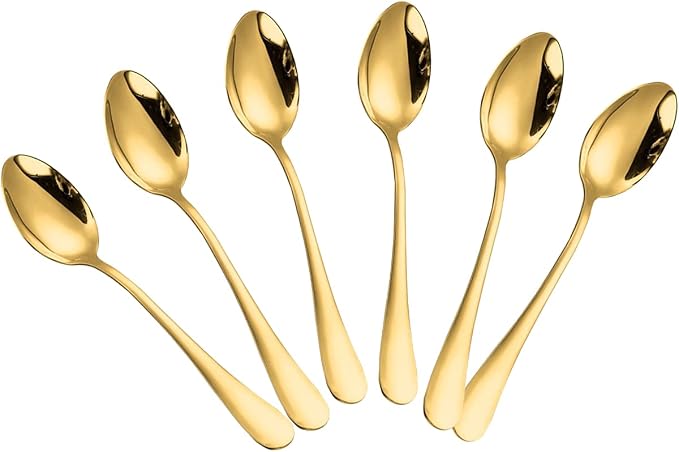 Wesdxc56 Demitasse Espresso Spoons, Mini Coffee Spoon, 5.5 Inches Stainless by Wesdxc56