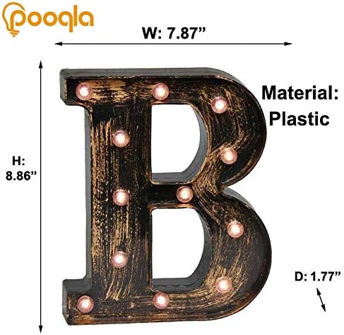 Pooqla Vintage Light Up Marquee Letters - Image 5