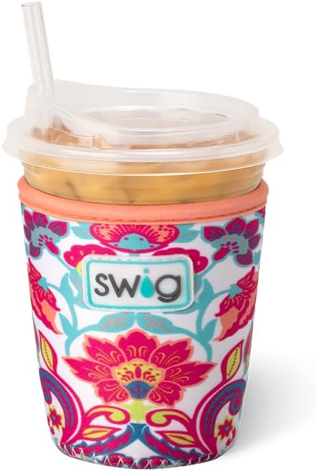 Swig Life Small Iced Cup Coolie, 16-20oz Iced Coffee Cup Insulator Sleeve by SwigLife