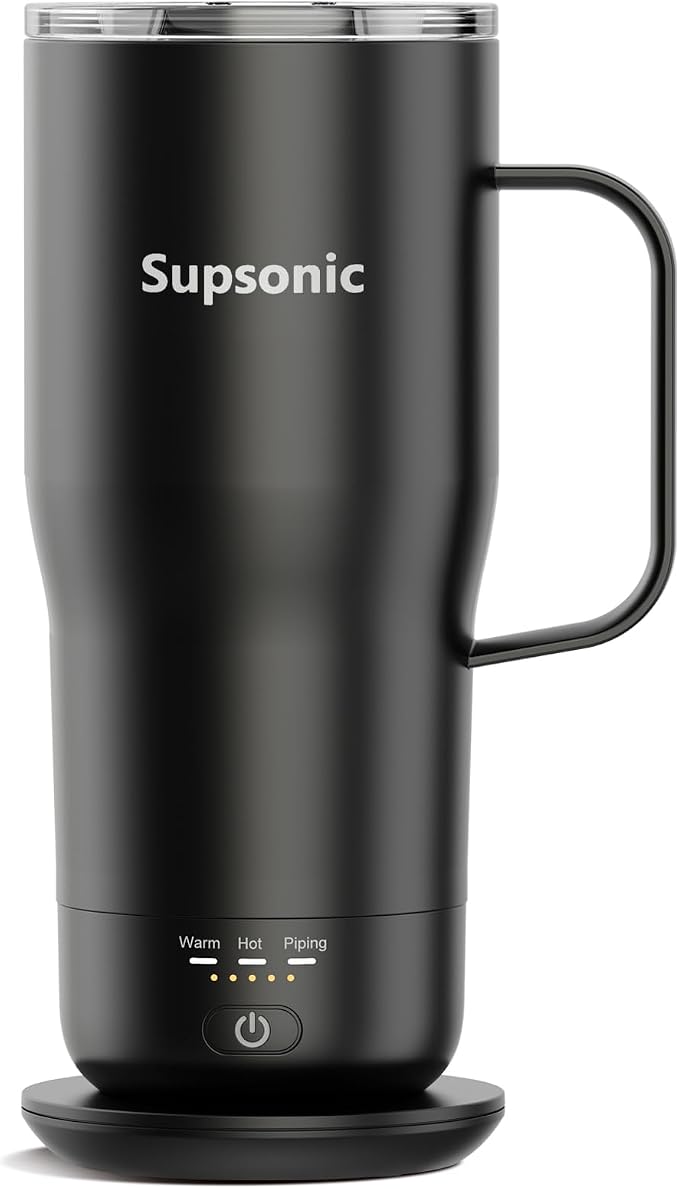 Supsonic - Smart Heated Coffee Mug, 20oz Rechargeable Self Heating Mug by Supsonic