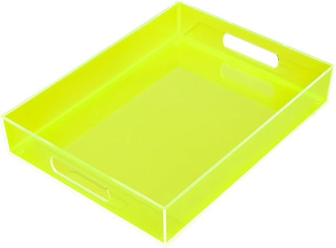 Large Acrylic Tray Ottoman Coffee Table Tray by Mutellstory