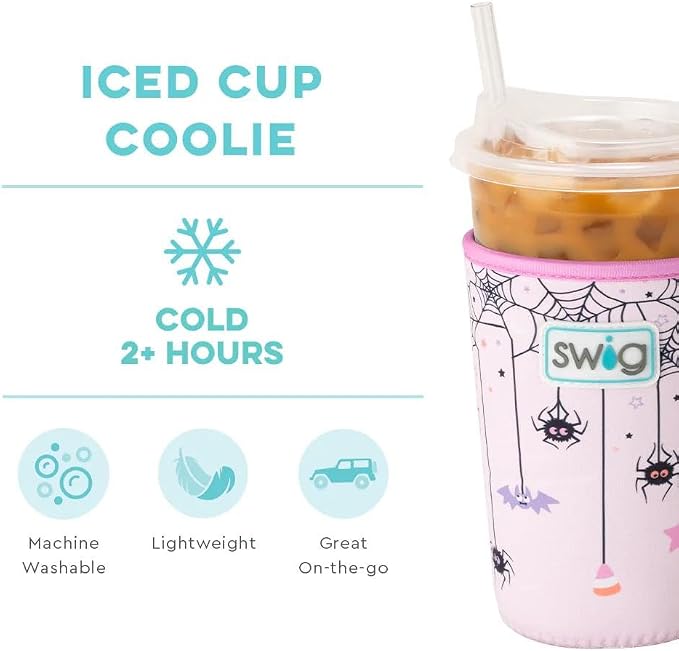 Swig Life Medium Iced Cup Coolie, Standard 22oz Iced Coffee Cup Insulator Sleeve - Image 3
