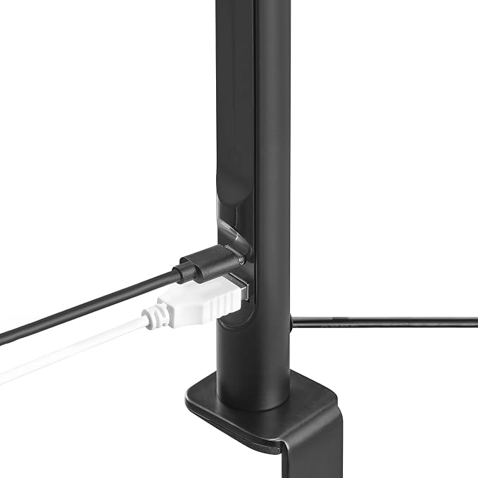 Globe Electric 62000036 15" LED Integrated Clamp Desk Lamp, Matte Black - Image 2