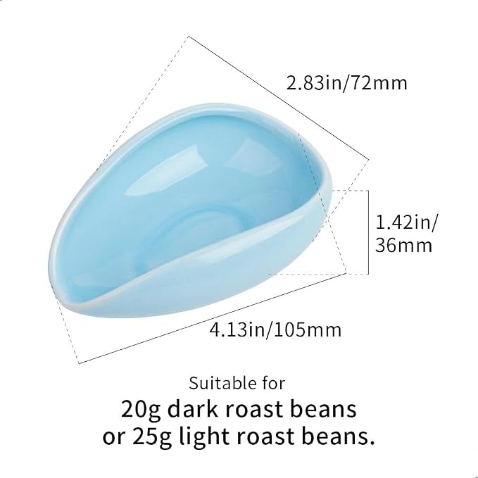 watchget Ceramic Coffee Dosing Cup & Tea Storage Tray, Single Dose Measuring - Image 2