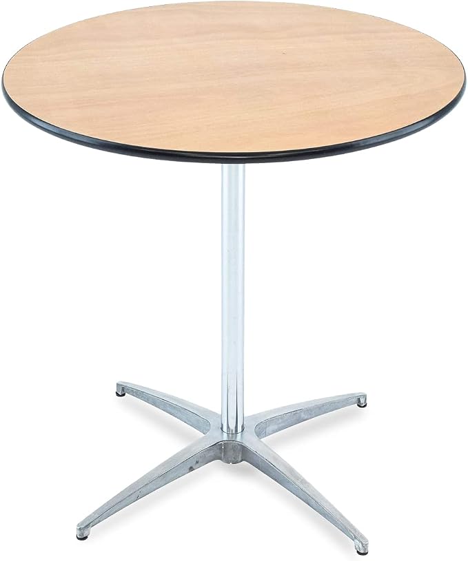 EventStable Titan Series 36" Round Classic Wooden Cocktail Table by EventStable