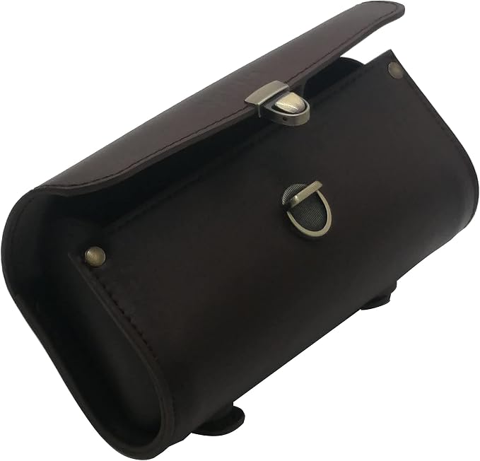 WUYAN Bike Handlebar Leather Bags Under Seat Retro Classical Mountain MTB Road - Image 5