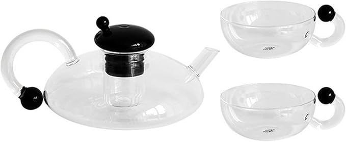Tea Kettle Electric Pottery Stove Borosilicate Glass Teapot Cup Coffee by Unknown