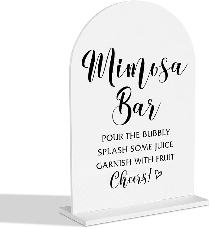 Mimosa Bar Sign Bridal Shower Signs Wedding Bar Sign by Unknown