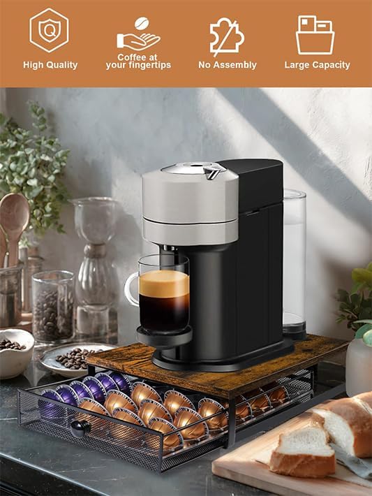 Sedegn Coffee Pod Holder Drawer Organizer Vertuo Capsules Storage Organizer - Image 4