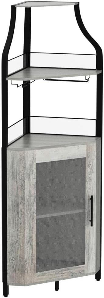 Amyove Corner Wine Bar Cabinet - Image 4