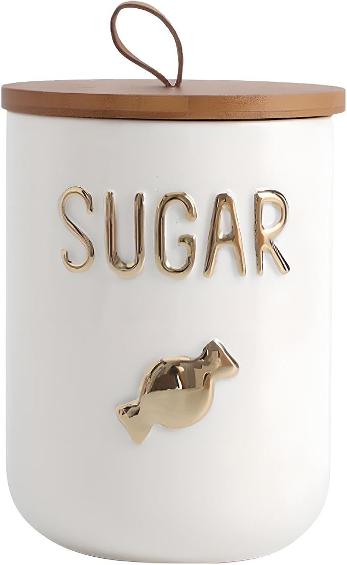 Ceramics Sugar Container, Sugar Bowl by HomeKitchen