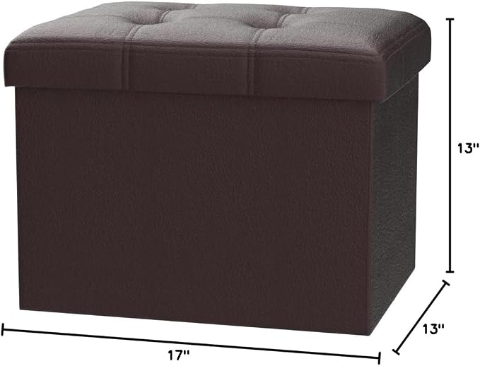 Bsketa Storage Ottoman, Folding Foot Stool - Image 3