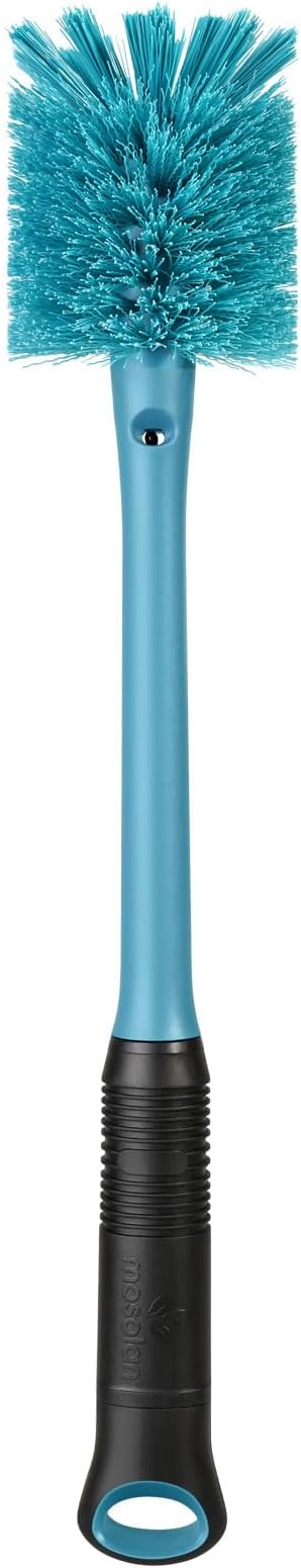 MOSOLAN 2-in-1 Water Bottle Brush and Straw Cleaner Brush, Long Handle Scrub - Image 2